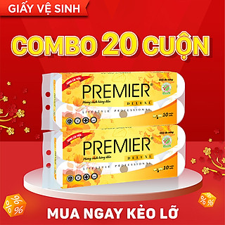 Giấy vệ sinh PREMIER Deluxe - Combo 20 cuộn