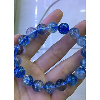 Vòng tay đá ưu linh xanh 10li