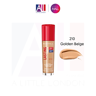 Kem nền Rimmel Lasting Finish 25h Foundation - 210 Golden Beige