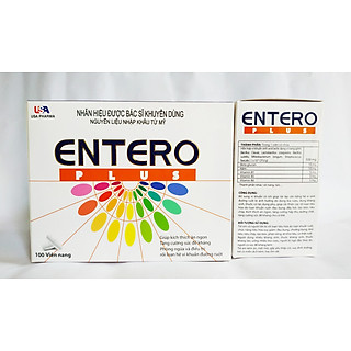Men Vi Sinh Kết Hợp Men Tiêu Hóa Entero Plus - Cân Bằng Hệ Vi Sinh Đường Ruột - Rối Loạn Hệ Tiêu Hóa - Hộp 100 Viên