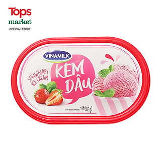 Kem Hộp Vinamilk Hương Dâu 1L