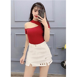 Áo Trễ Vai Thun Cotton đẹp LB017
