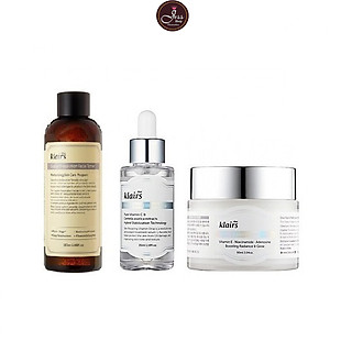 Bộ 3 Sản Phẩm Dưỡng Trắng Sáng Da Dear Klairs Freshly Juiced Vitamin (Toner 180ml + Serum 35ml + Mặt Nạ Ngủ 90ml) Tặng 1 Mặt Nạ Dr.Morita