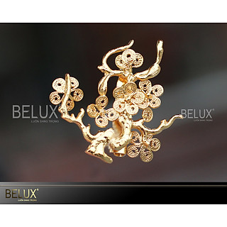 Hoa cài áo mẫu mạ vàng - quà tặng cho phái đẹp