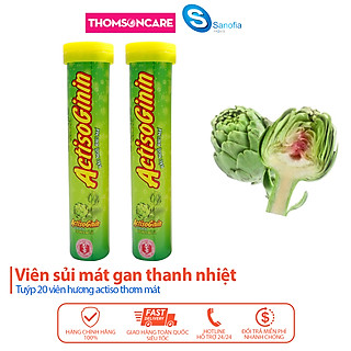 Viên C sủi tăng cường sức đề kháng đại uy - Bổ sung vitamin C, hỗ trợ giải độc gan, mát gan hương vị actiso, cam, tổng hợp - Tuýp 20v - Thomssoncare