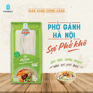 Phở Gánh Hà Nội Sợi Phở Phở Khô 100% từ gạo nguyên chất (Gói 200gr)