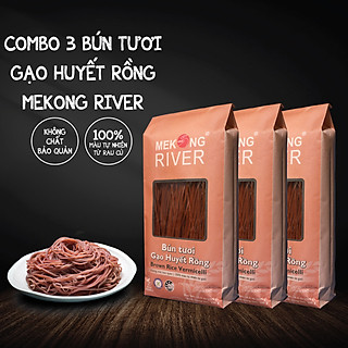 Combo 3 túi Bún Tươi Gạo Huyết Rồng MeKong River 300g