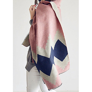 Khăn len lông cừu choàng cổ nữ sang trọng