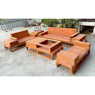 Bộ sofa chân đùi gà ,gỗ hương đỏ