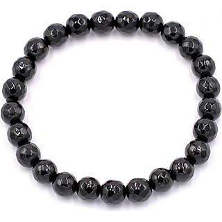 Vòng đeo tay chuỗi hạt đá thạch anh Đen cắt giác 6 ly 25 hạt - Chuỗi đeo tay đá phong thủy - Sản phẩm phong thủy size nhỏ phù hợp cho nữ