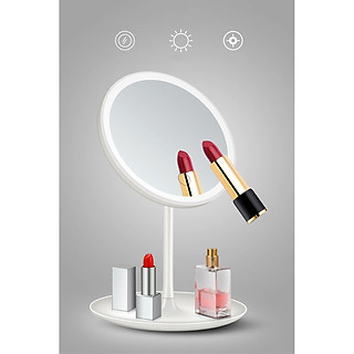 Gương Trang Điểm Để Bàn Đèn Led Cảm Ứng 30.5x18.5cm