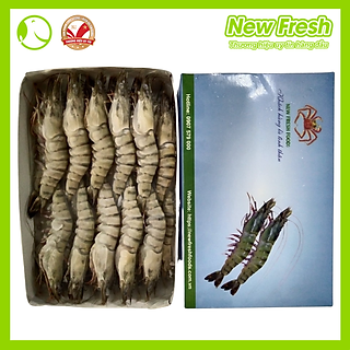 Tôm Sú Sinh Thái Nguyên Con Thịt Giòn Ngọt Giàu Omega3 Size 20-30 Con Hộp 1Kg