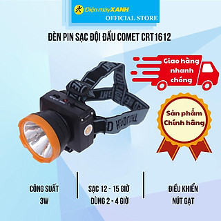 Đèn pin sạc đội đầu Comet CRT1612 - Hàng Chính Hãng
