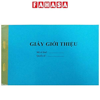 Giấy Giới Thiệu 1 Liên