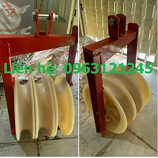 Puly kéo dây điện 3 rãnh