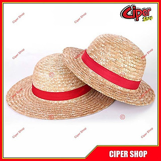 Mũ, nón mũ rơm cosplay luffy - mẫu 2 - nón luffy, mũ luffy