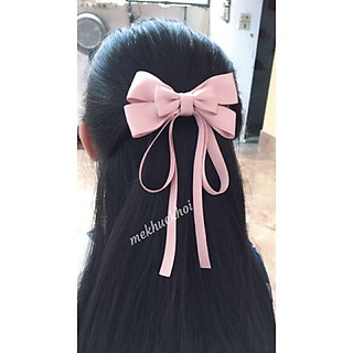 Kẹp Cột Tóc Nơ Cao Cấp Chất vải Dày Dặn