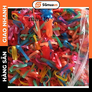 Dây chun buộc tóc đủ màu sợi to túi 100 gram