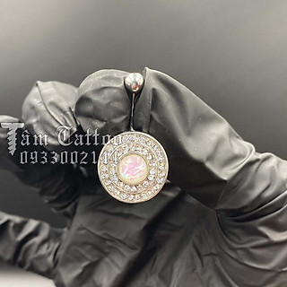 Khuyên rốn hình tròn thời trang dễ thương bằng thép y tế cao cấp không rỉ.