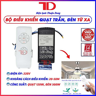 Bo mạch điều khiển quạt trần và đèn từ xa, công tắc điều khiển quạt trần từ xa, mạch điều khiển quạt từ xa, bộ điều khiển quạt trần từ xa, Điện lạnh Thuận Dung