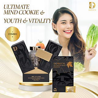 Combo 2 hộp Ultimate Mind Cookie và Youth & Vitality Cải Thiện Chức Năng Não, Trí Nhớ, Khả Năng Tập Trung Và Chức Năng Nhận Thức, Thích Hợp để Tặng Bạn Bè, Người Thân, Đồng Nghiệp, Cấp Trên