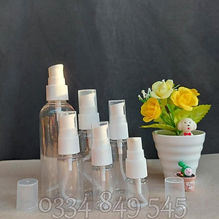 Chai nhựa vòi nhấn ngắn XỊT GIỌT 5ml 10ml 20ml 30ml 50ml 100ml _Lọ chiết đựng Mỹ Phẩm_ChaiLoHuMyPham