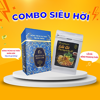 Set Đông Trùng Hạ Thảo Nhân Sâm (60g) + Lẩu Gà Đông Trùng Hạ Thảo