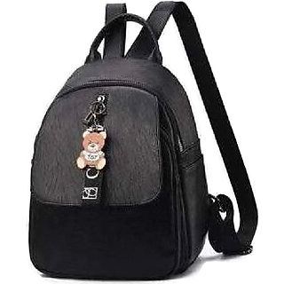 Balo Dù Kèm Phụ Kiện Móc Gấu Sang Chảnh