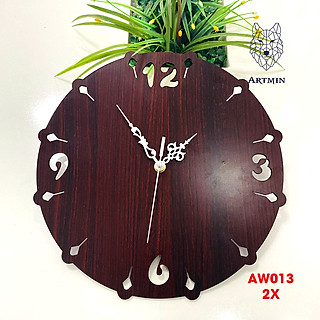 AW013 - Đồng Hồ Gỗ Treo Tường – Décor Trang Trí Cute