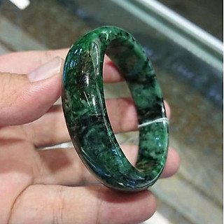 Vòng cẩm thạch thiên nhiên màu xanh sơn thủy ny tay 53mm