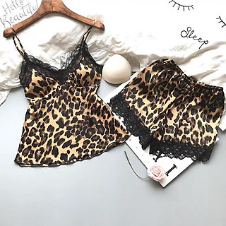 Bộ đồ ngủ lua cao cấp da beo .