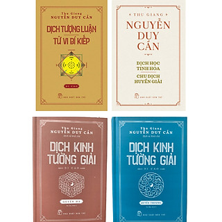 Combo 4 quyển: Dịch kinh tường giải  (Quyển thượng, quyển hạ) + Dịch học tinh hoa, Chu dịch huyền giải + Dịch tượng luận, Tử vi bí kiếp _BOOKCITY