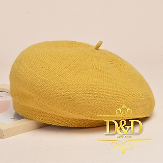 Mũ nón nồi, beret nữ vải len nhiều màu