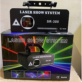 ĐÈN LASER SR-300 HIỆU ỨNG CHIẾU TIA VÀ HÌNH 7 MÀU RGB-CHUYÊN ĐÈN BAY PHÒNG [GTP]