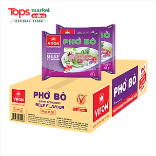 Thùng 30 Gói Phở Bò Vifon 65G