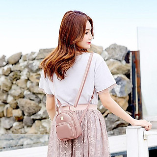 Balo Mini Trơn Màu Hồng