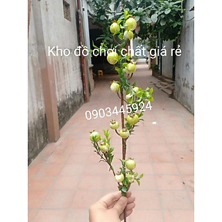 *Giá tốt*Cành lựu giả mini cao 75cm Trang trí Decor- Cành lựu giả