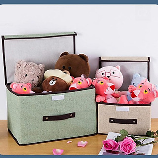 Combo 2 Hộp Vải Đựng Quần Áo - Hộp lưu trữ quần áo đồ lót đồ chơi đa năng