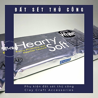 Đất Sét Nhật CAO CẤP Tự Khô Hearty Soft White 200gr - Làm hoa, nặn tượng chibi