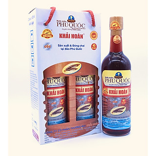 Nước mắm Khải Hoàn Phú Quốc 40 độ đạm 520ml cặp 2 chai