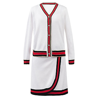 đầm len kèm áo khoác