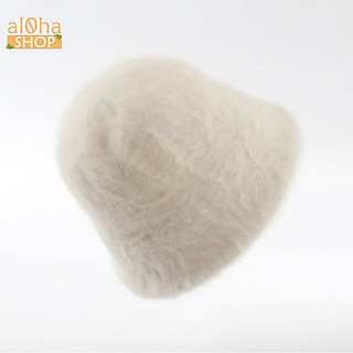 Mũ tai bèo - nón bucket lông thỏ Ulzzang vành cụp mềm mịn giữ ấm - al0ha Shop