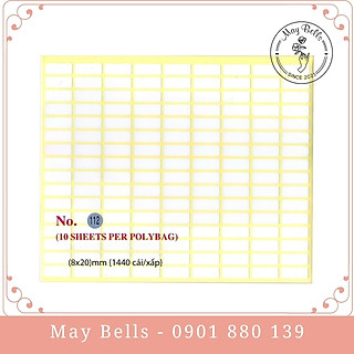 Xấp Nhãn Dán, Ghi Chú, Ghi Tên Decal Mã 109-124