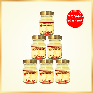 Yến chưng Đường Ăn Kiêng 7 gram Tổ Yến Tươi - Yến Sào Nam Trân, phù hợp với người kiêng đường. Lọ 70 ml