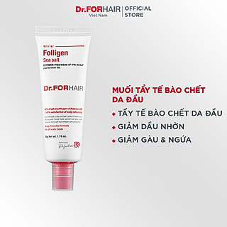 Muối tẩy tế bào chết làm sạch da đầu Dr.FORHAIR Sea Salt Scaler 50g