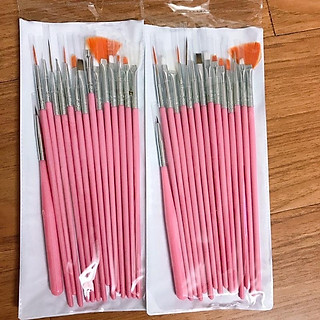 Bộ cọ thực hành tập vẽ móng 15 cây, bộ cọ 15 cây