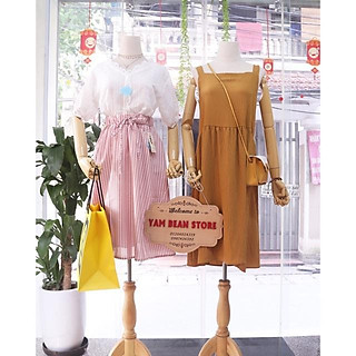 CHÂN VÁY CARO NHỎ XÍU CÓ DÂY THẮT NƠ