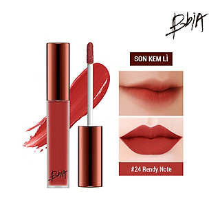 Son kem lì Bbia Last Velvet Lip Tint - 24 Trendy Note 5g (màu hồng đất ánh cam nhẹ)