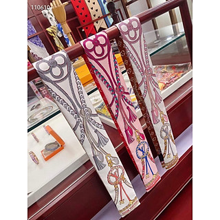 Khăn Lụa Buộc Tóc CAO CẤP – Khăn Quấn Túi Xách - Khăn Lụa Bản Nhỏ  Cuốn Tóc , Túi Đa Năng