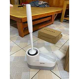 Chổi Cọ Vệ Sinh Kèm Kệ Để Chổi Cọ Rửa Toilet Nhựa ABS Thông Minh